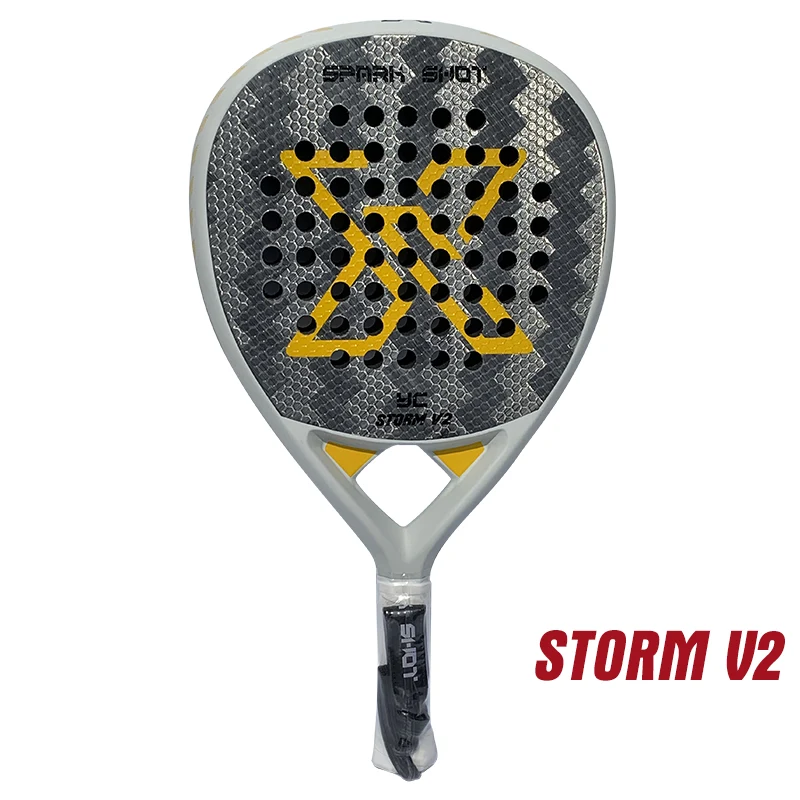 PRABANGOS 24K Alum Fiber Padel raketės STORM V2